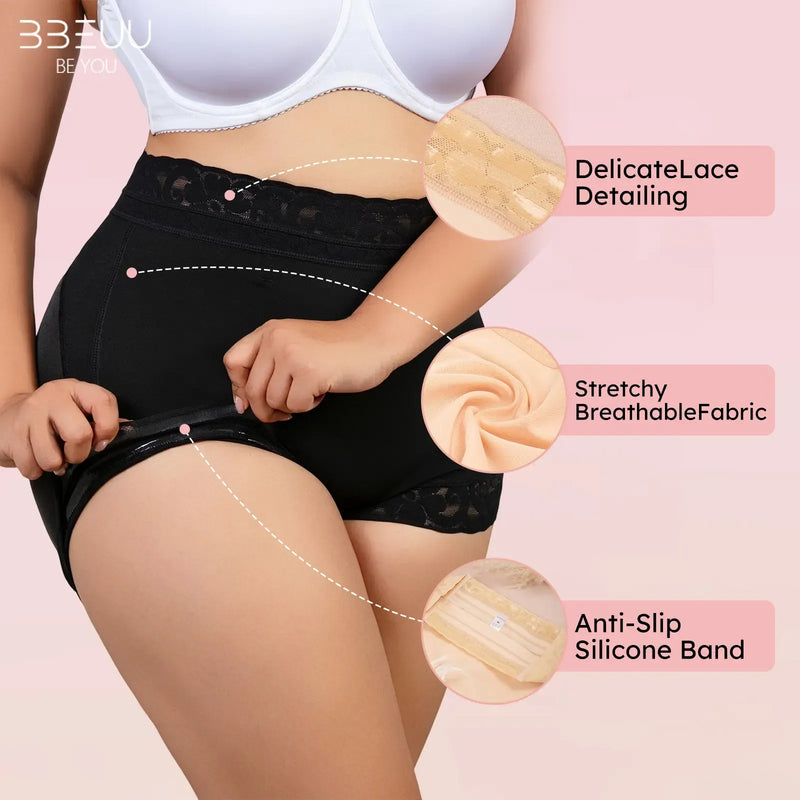 High Waist Shapewear Panty with Anti-Slip Silicone Band