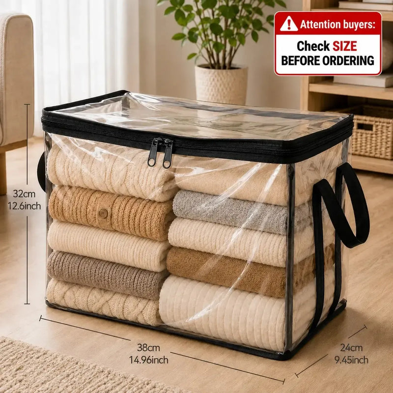 Safe, non-toxic Large Clear Thick Plastic Storage Box