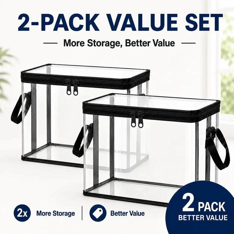 Safe, non-toxic Large Clear Thick Plastic Storage Box