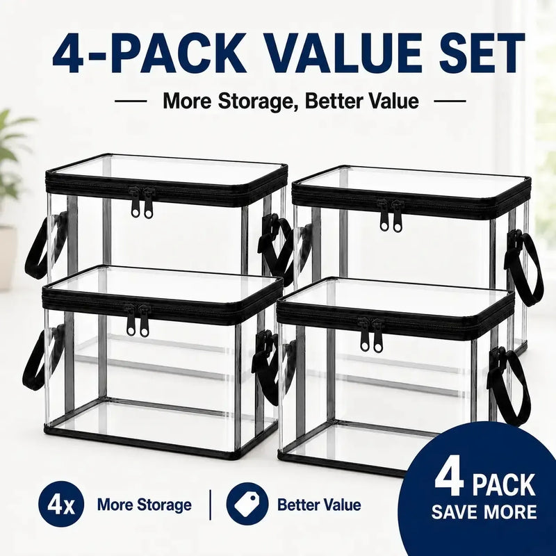 Safe, non-toxic Large Clear Thick Plastic Storage Box
