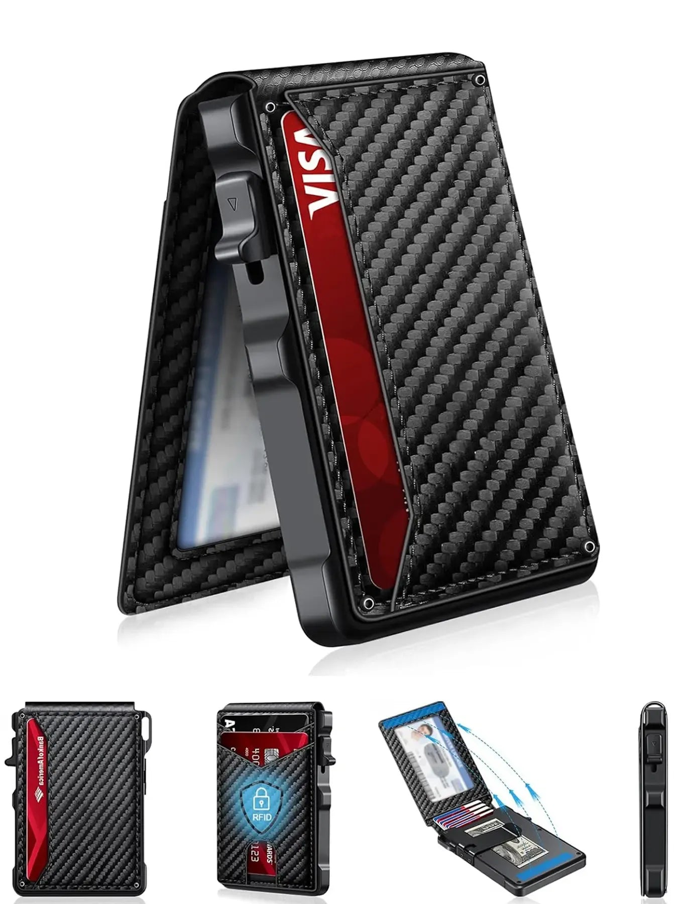Men's Premium Aluminum Slim Bifold Wallet with Ejector