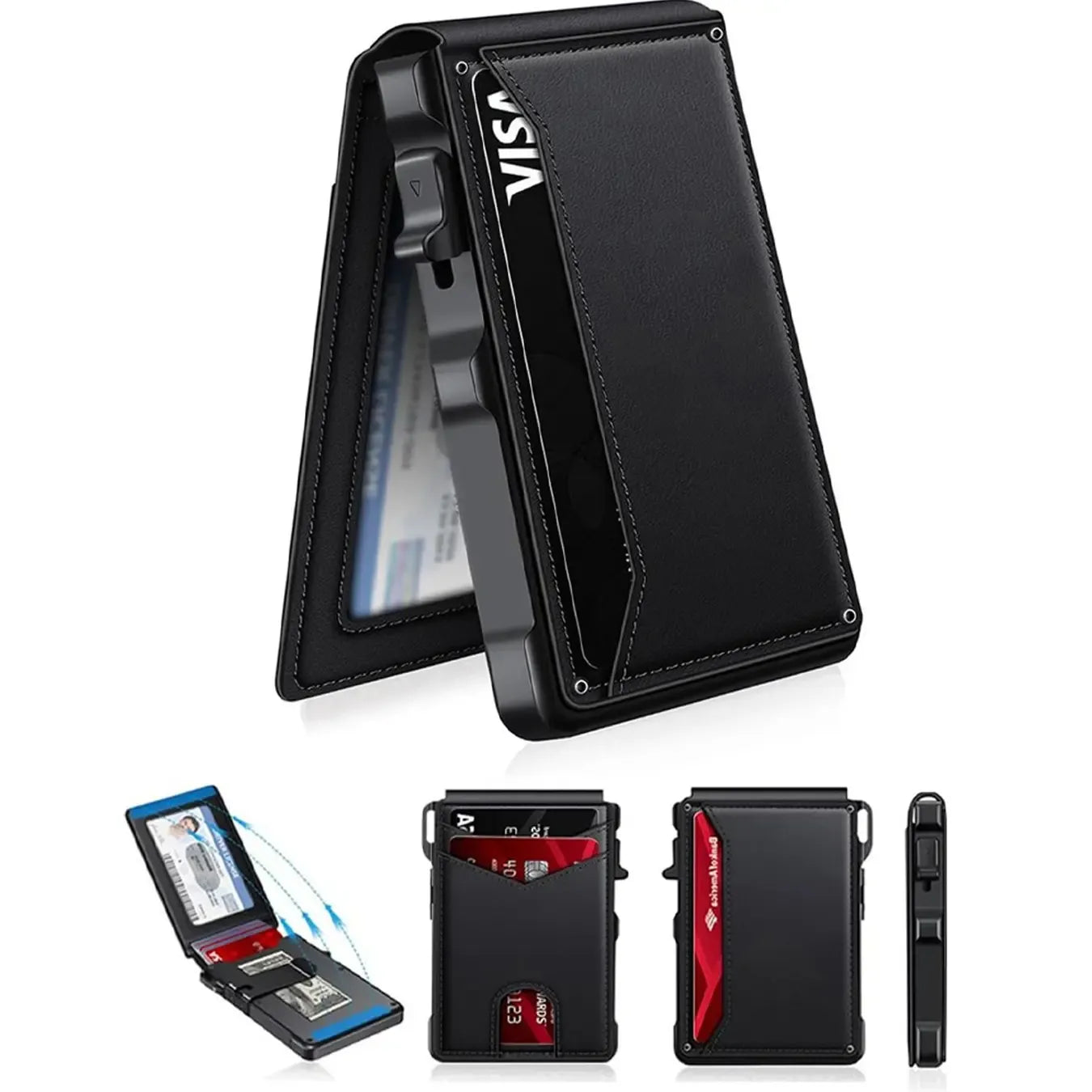Men's Premium Aluminum Slim Bifold Wallet with Ejector