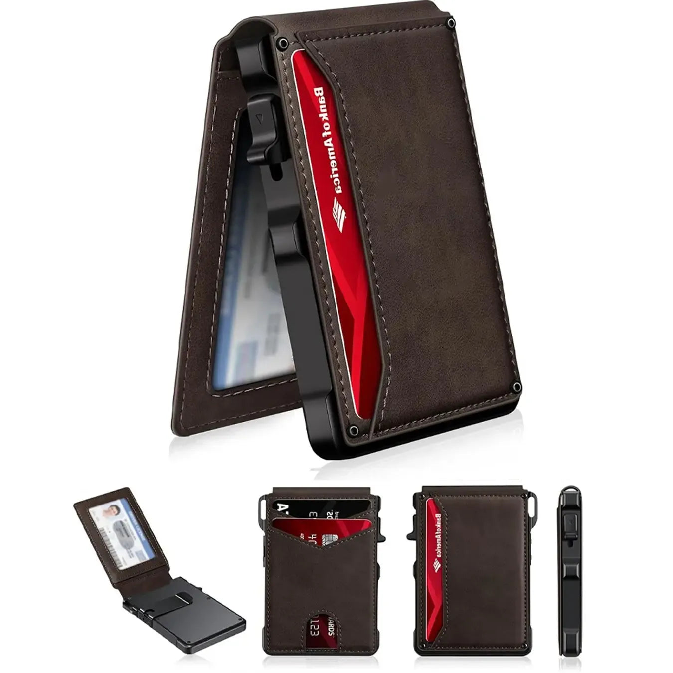 Men's Premium Aluminum Slim Bifold Wallet with Ejector