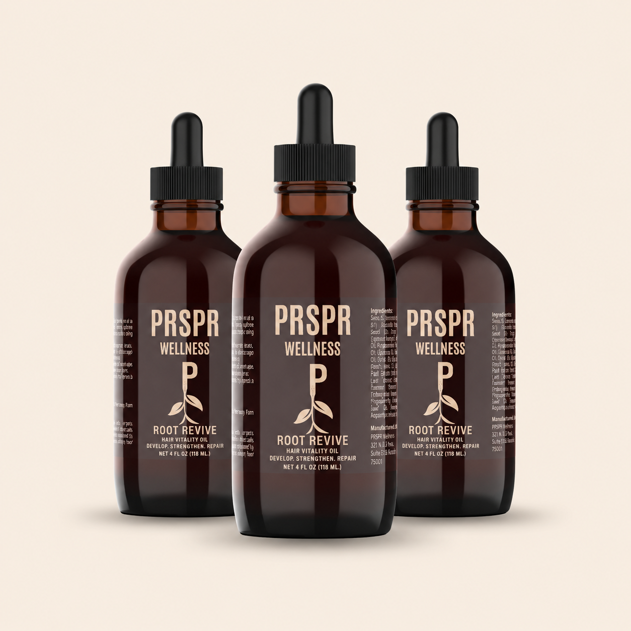 Organic Hair Growth Oil with Castor Oil, Pumpkin Seed Oil, and More